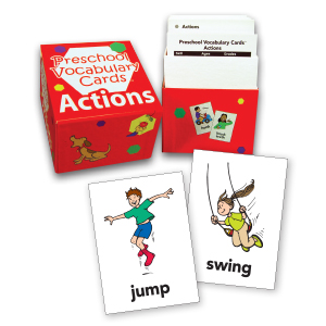 Preschool Vocabulary Cards: Actions